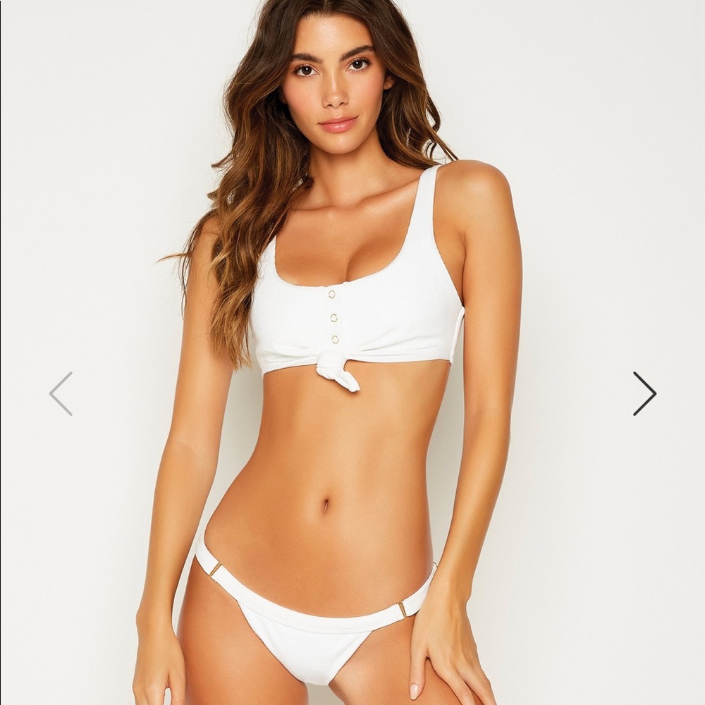 FULL SET beach bunny 🐰 swim white ribbed🔥